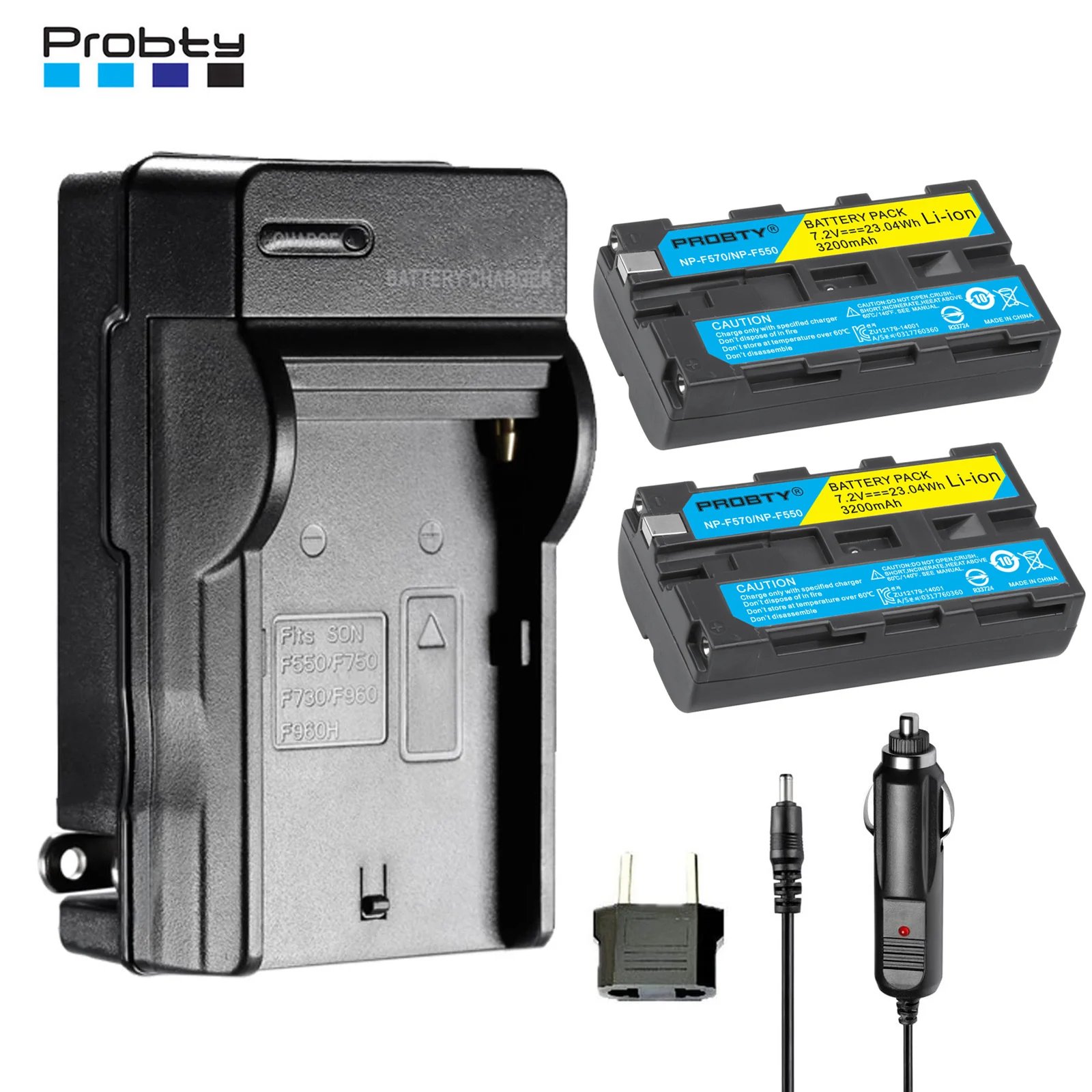 NP-F550 NP-F570 Battery and Charger Kit For Sony F550 F530 F330 F570 CCD-SC55 TR516 TR716  Camera Video Led Light Monitor