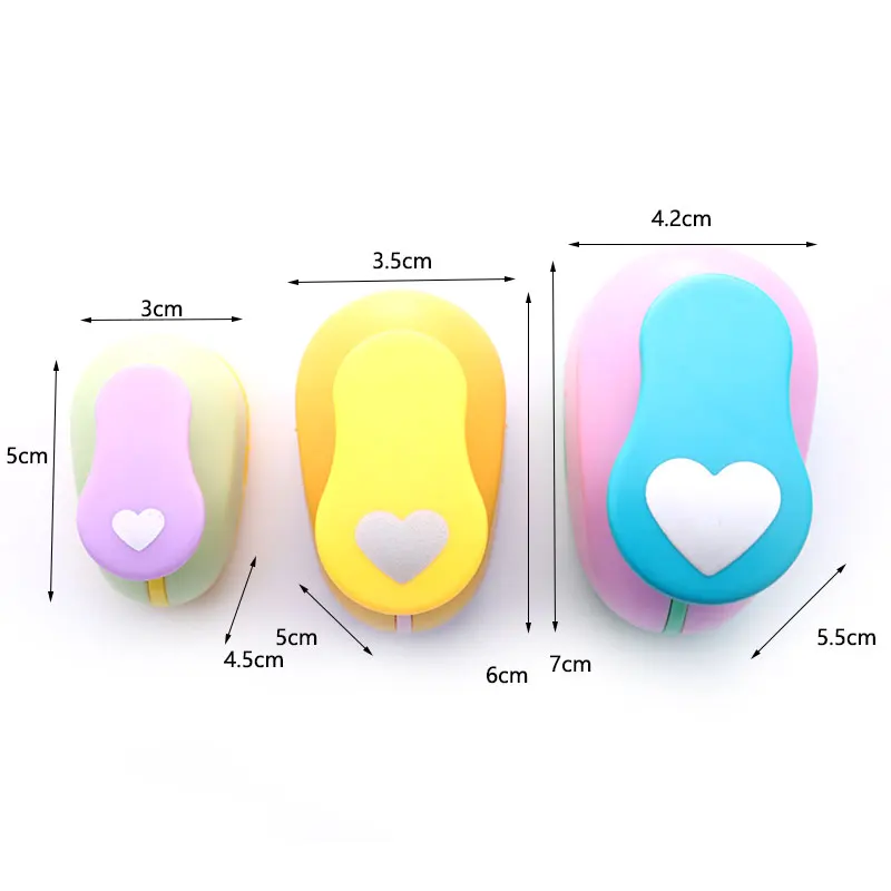 Heart Hole Punch DIY Embossing Device Children's Embossing Machine Manual Paper