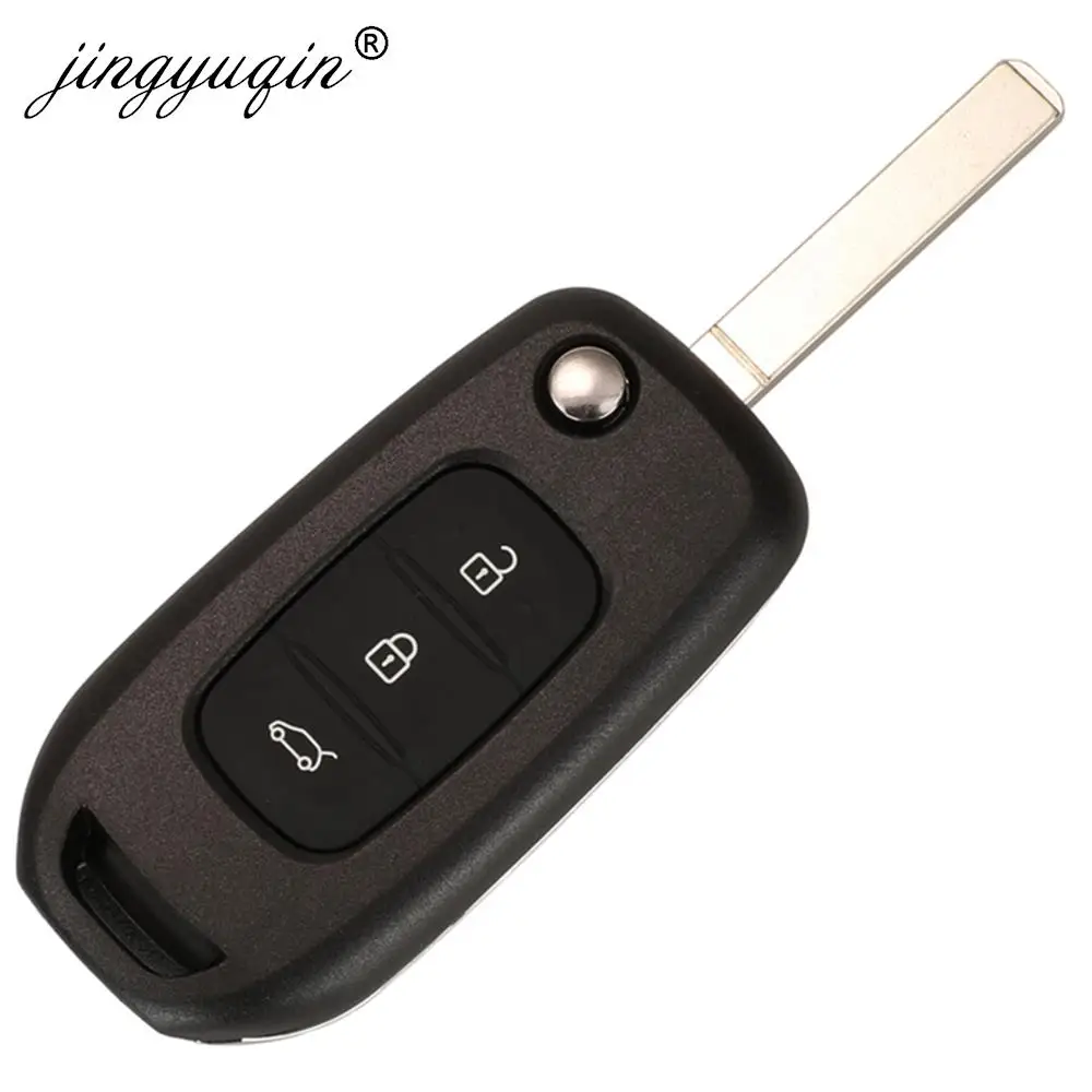 jingyuqin CWTWB1G767 Flip Remote Key 433MHz PCF7961M 4A for Renault Kadjar Captur Megane 3 Symbol Logan 2 Sandero 2 Dacia Duster