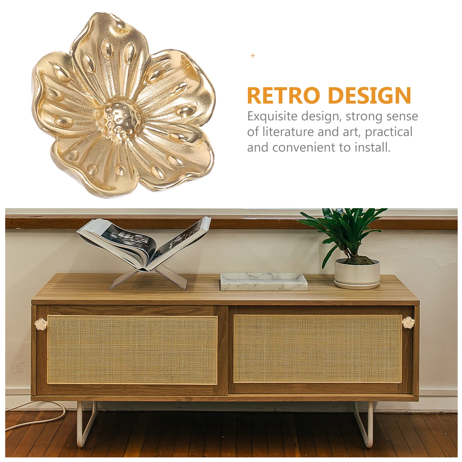 

Blossom Handle Furniture Knob Cabinet Drawer Accessories Door Mother Elegant Delicate Style Feeling Room Updating