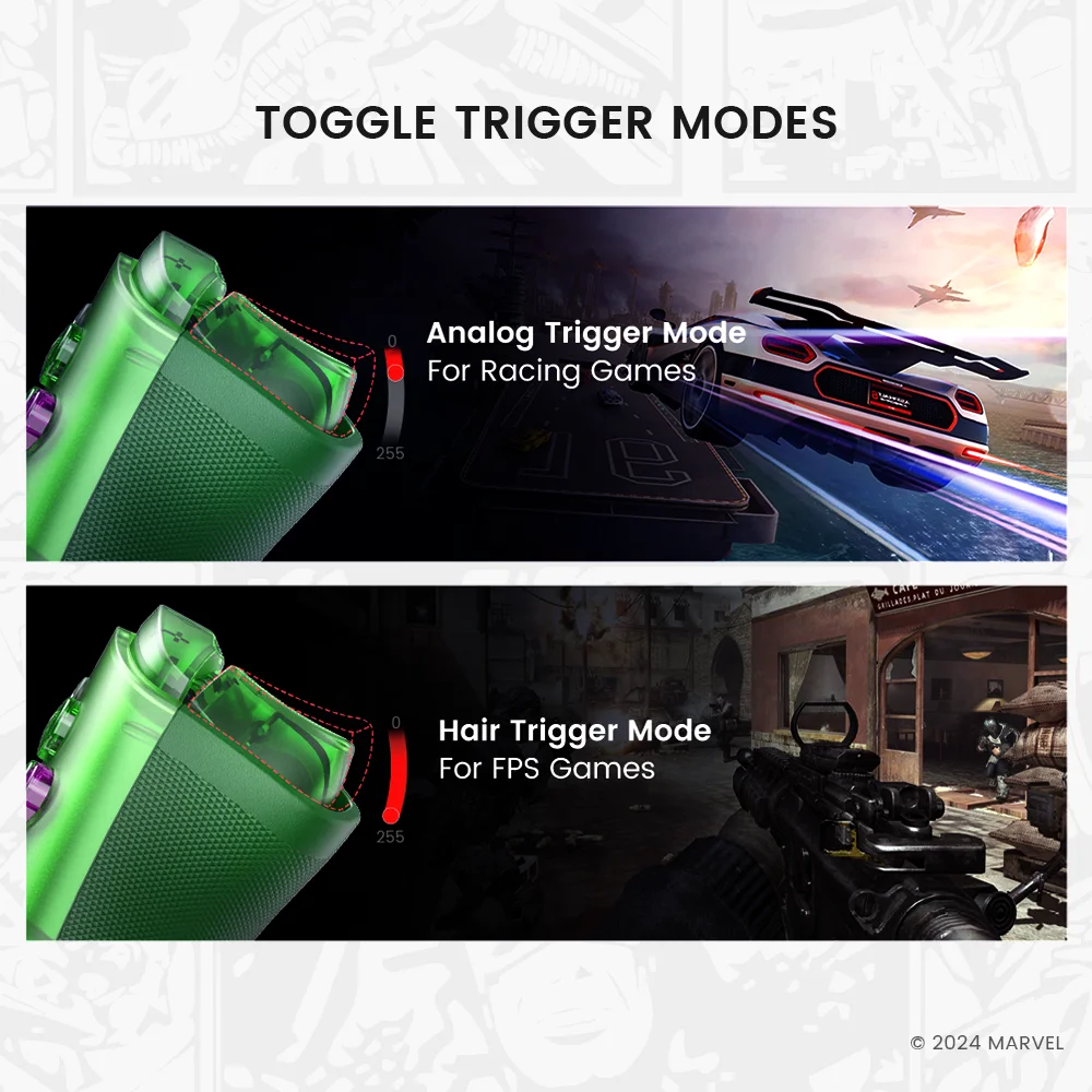 GameSir G8 Plus Hulk Edition Bluetooth Mobiler Gaming-Controller für Nintendo Switch 2, Android-Handys, Tablets, iPhone, iPad, PC – Detail 9
