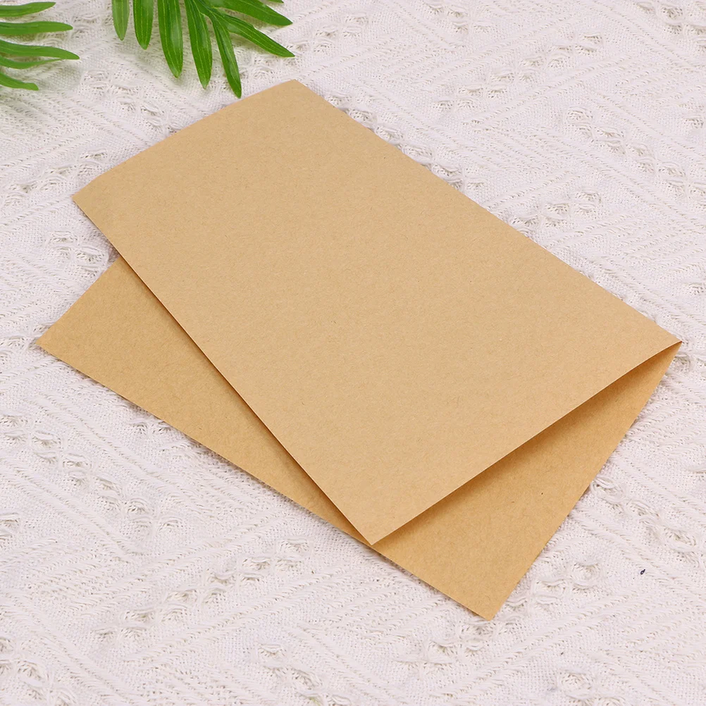 100 ورقة A3 ورق كرافت بني ريترو بلون سادة لتقوم بها بنفسك ورق طباعة تغليف الحرفية لتعبئة وختم القصاصات القابل للطي #1