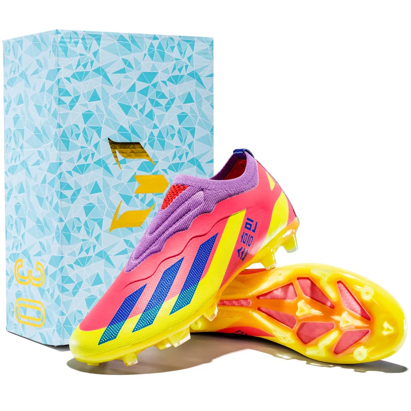 

Explosions Messi seamless football shoes training shoes teenagers spike broken sneakers children's parent-child shoes.