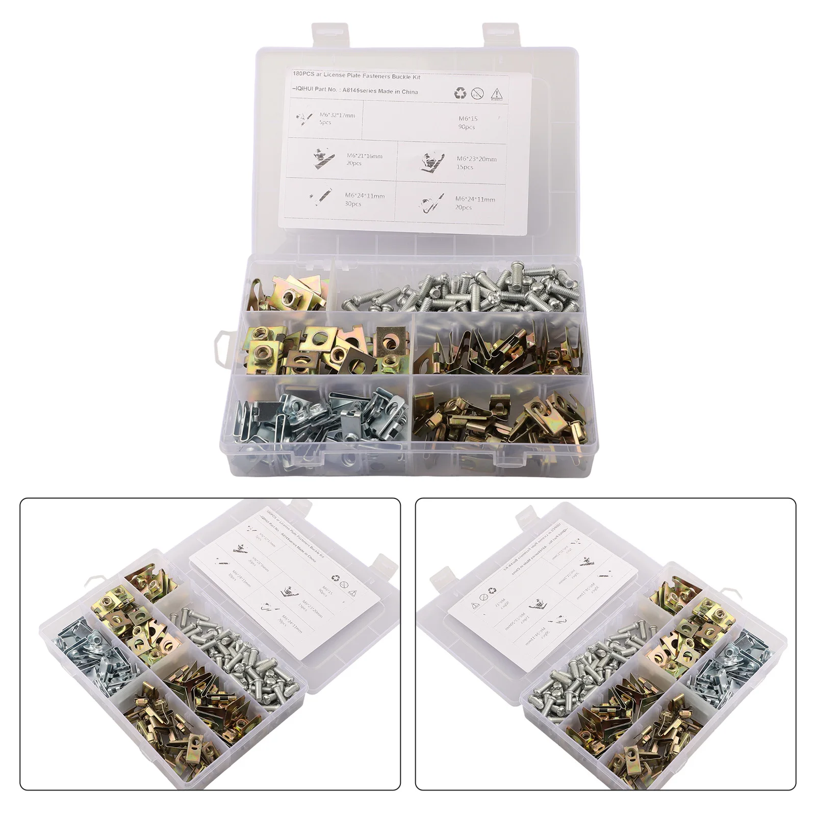 

Auto U Nuts Car License Plate Fastener Practical Accessory Professional Performance For License Plate Installation