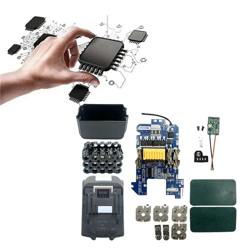 JABS-BL1830 Li- Battery Case Protection Circuit Board For BL1830 BL1860 BL1850 18V/21V 15-Cell 18650 Battery Kits