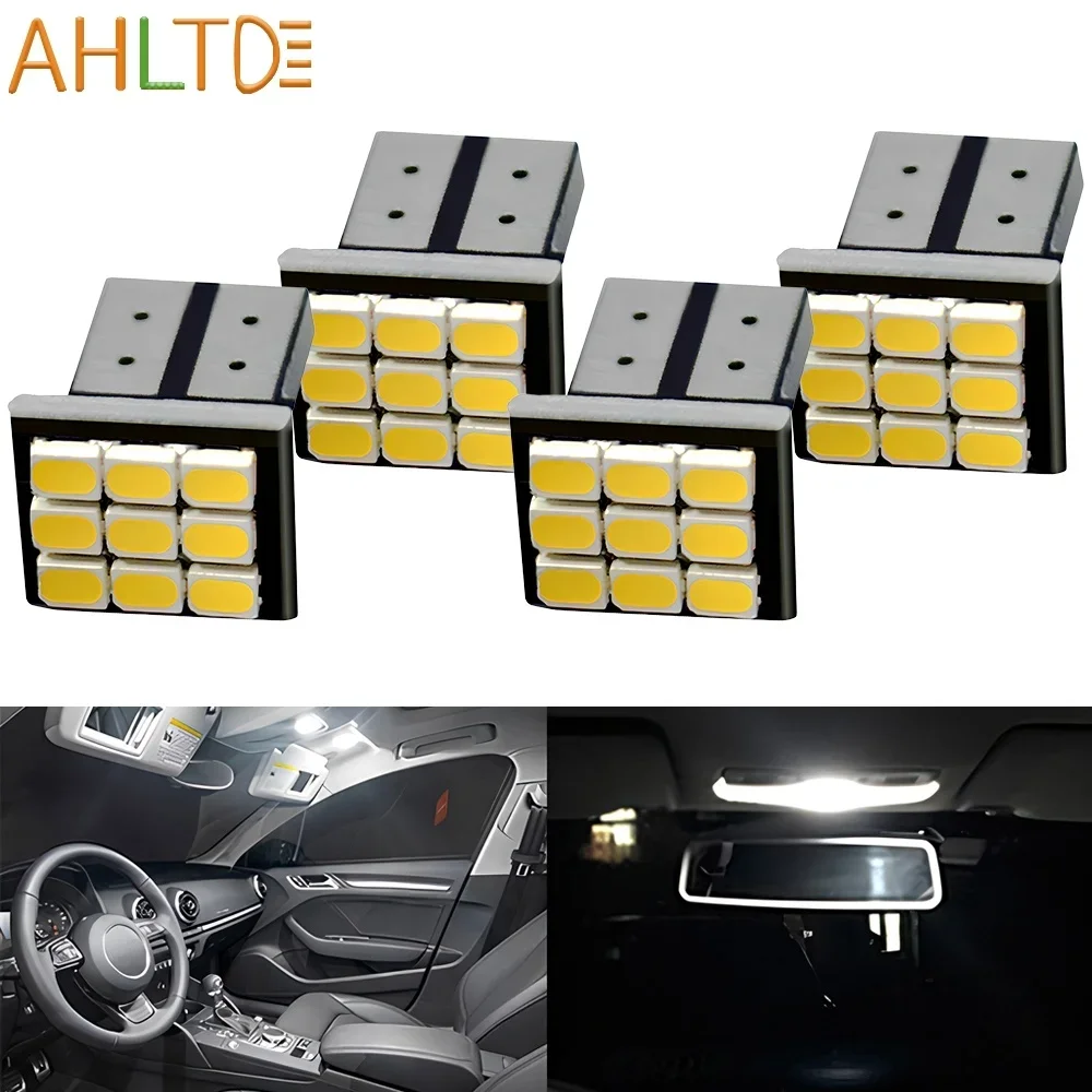 4X Style T10 1206 9SMD Car Led Light  White Turn Signal License Plate Lights Dome Lamp Interior W5W Auto Wedge Dash Retrofitting