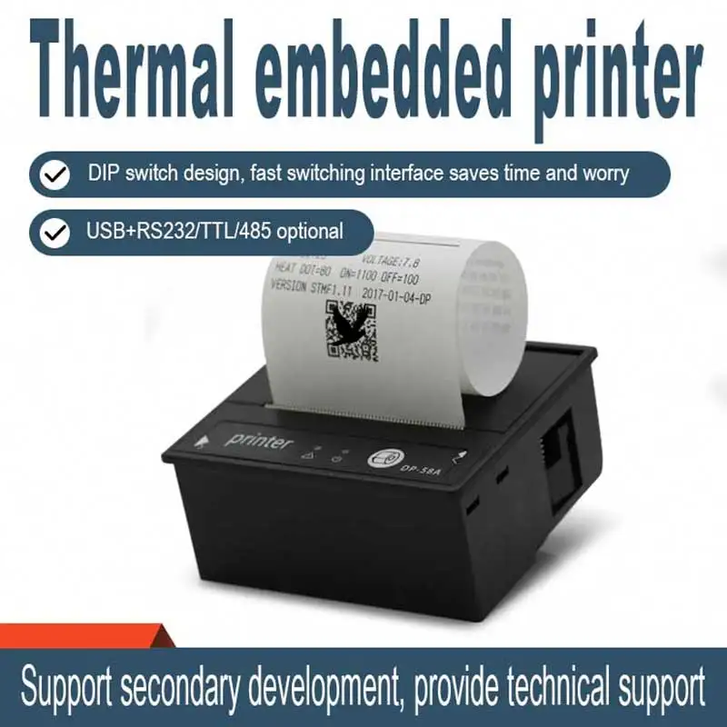 58mm mini receipt printer panel thermal printer