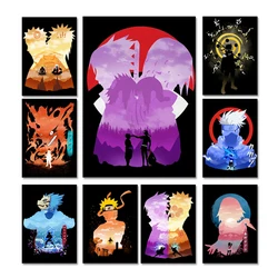 Japanese Anime Naruto Figure Uzumaki Kakashi Art Picture Canvas Painting Poster Wall Bedroom Mural Decoration Gift Cuadros