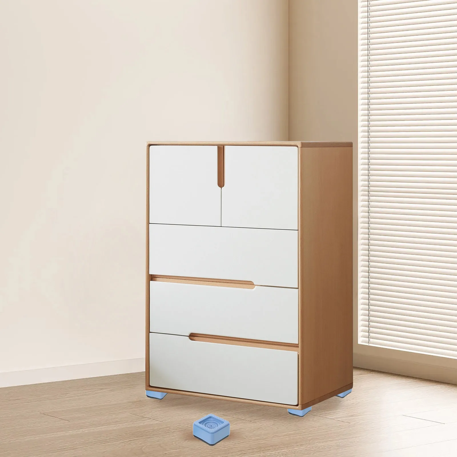 Almofadas estabilizadoras para pés de lavadora, 4 unidades, antivibração, à prova de choque, para máquina de lavar, redução de ruído e proteção de aparelhos