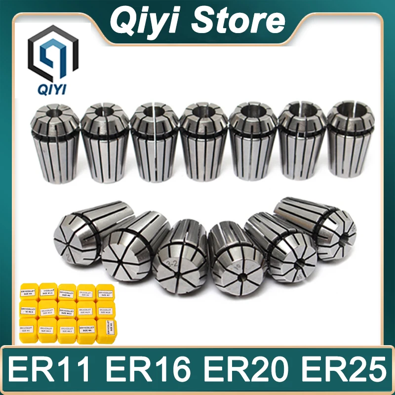 ER11 ER16 ER20 ER25 Collet Chuck Set 1-16mm Spring Collet For CNC Machining Center Engraving Machine Lathe Mill Tool ER Collect