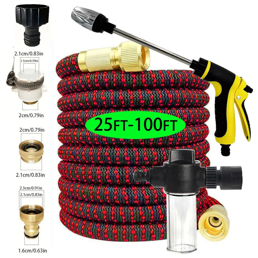 

2025 Expandable Magic Hose, High-Pressure Car Wash, 7Water Spraying Functions, Water Gun, Home Garden Watering Hose garden hose