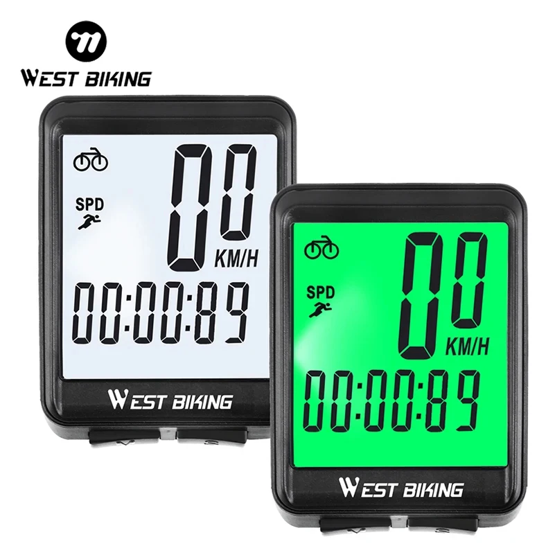 WEST BIKING Multifunction Bicycle Computer Rainproof Wired Wireless Odometer Cycling Speedometer To Bike MTB Bicycle Accessories