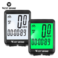 WEST BIKING Multifunction Bicycle Computer Rainproof Wired Wireless Odometer Cycling Speedometer To Bike MTB Bicycle Accessories