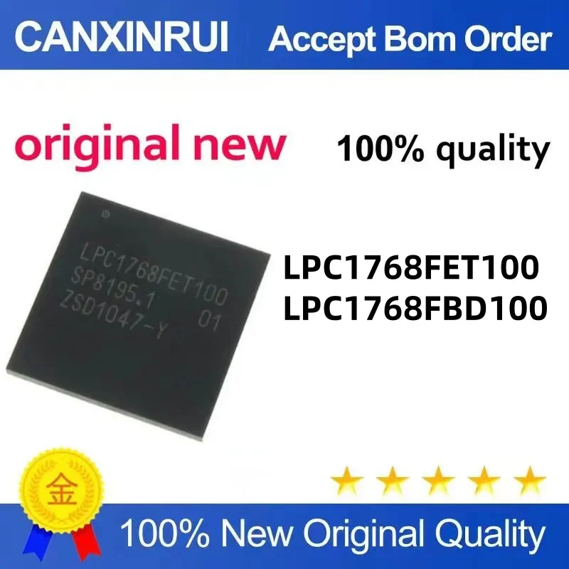 

LPC1768 LPC1768FET100 BGA-100 LPC1768FBD100 QFP100 are newly imported