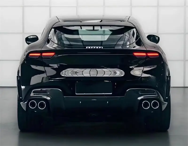 Per Ferrari Purosangue Reai Paraurti in fibra di carbonio Labbro anteriore Labbro posteriore Minigonne laterali Kit spoiler profilo pneumatico