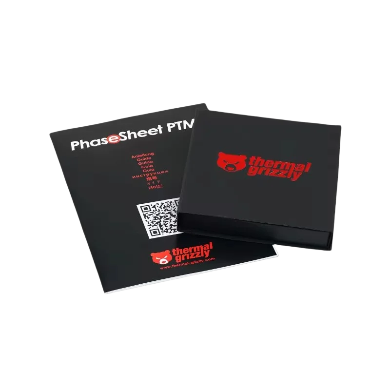 Foglio termico Grizzly PhaseSheet PTM Foglio di grasso siliconico a cambiamento di fase Foglio di cuscinetto di raffreddamento Laptop CPU GPU Tampone di grasso siliconico 50x40MM