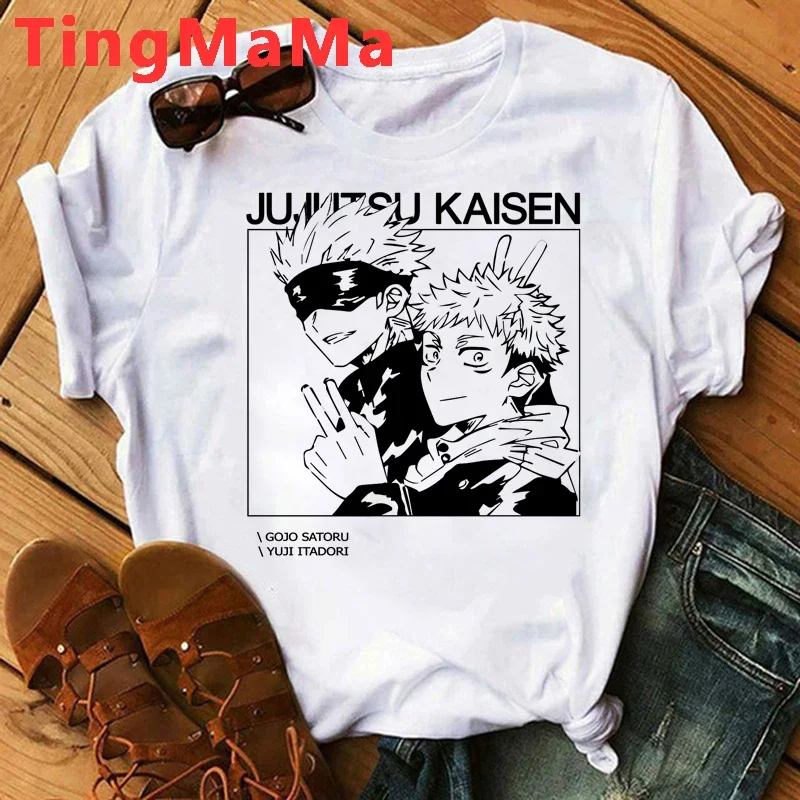 Japanese Anime Jujutsu Kaisen Men T Shirts Itadori Yuji Print Harajuku Tops Ryomen Sukuna Unisex Short Sleeves T-Shirt Male