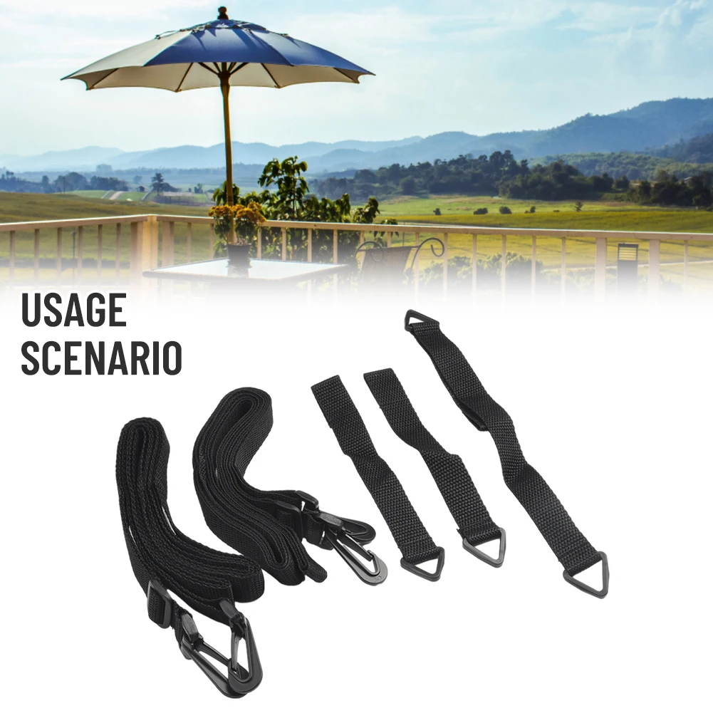 For Parasols Fixed Strap Adjustable Easy To Install Flexible Polyester Stable High Quality Widely Applicable Brand New