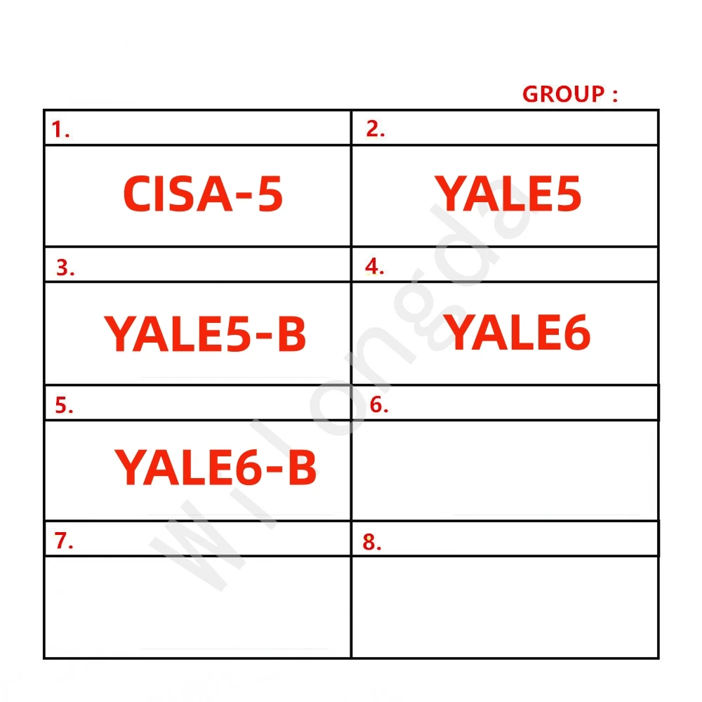 

original LISHI Tools 2in1 2 in 1 AKK CISA-5 YALE-5 YALE6 YALE5-B YALE6-B Locksmith Tools