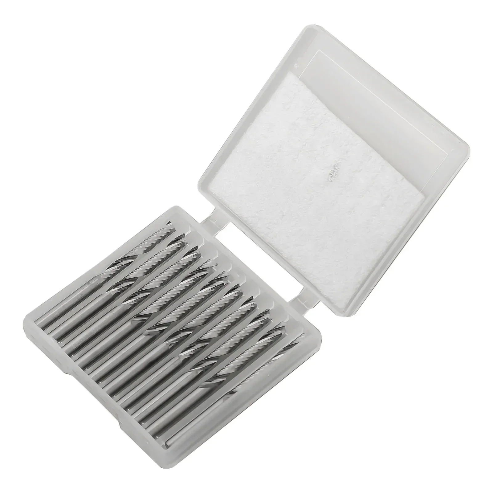 

Carbide End Spiral Mill CNC Acrylic Wood Tool Router Sliver PVC 10pcs Blade Shank 1 Flute Metal 3.175MM Latest
