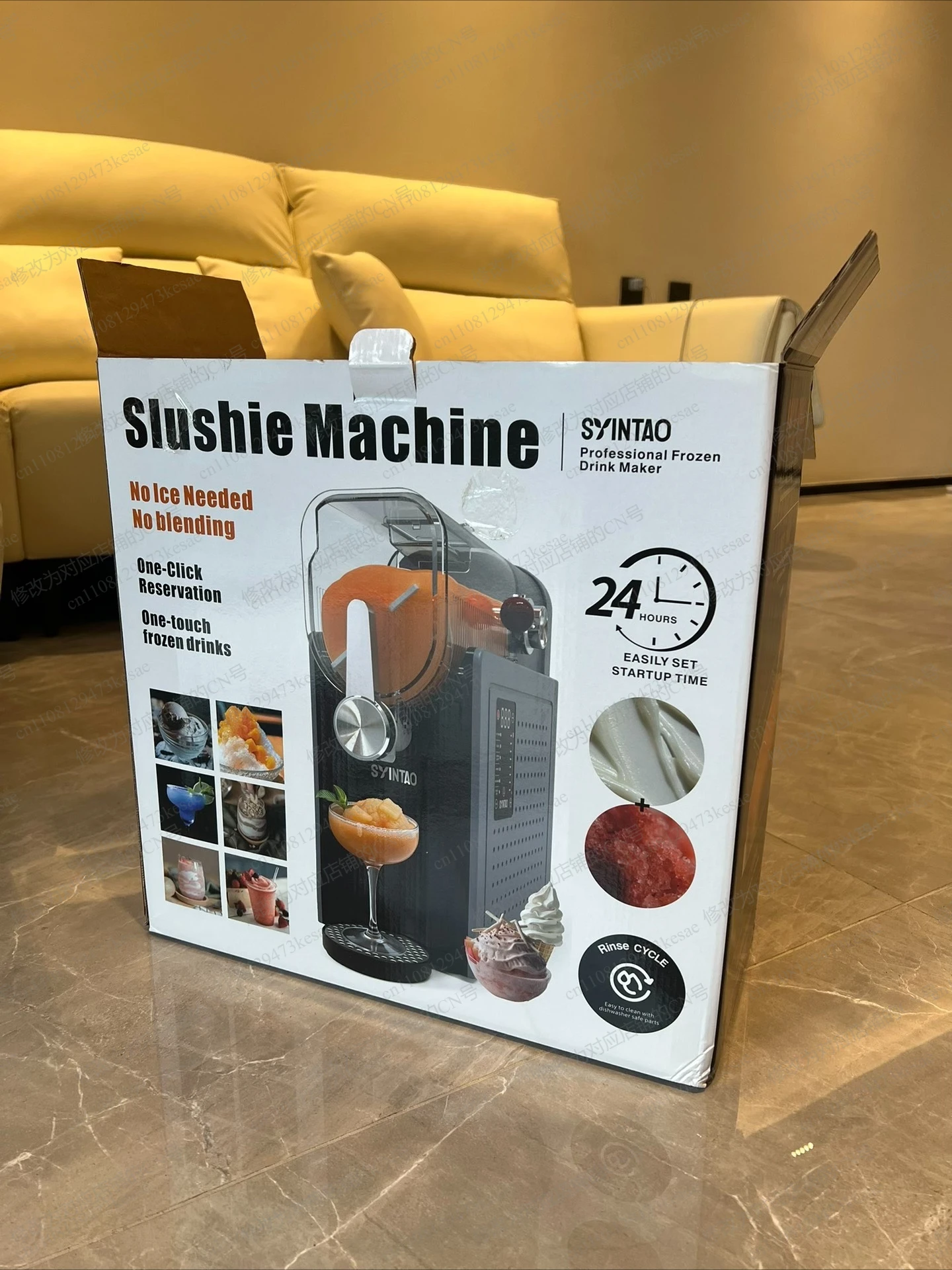 Commercial Smoothie Blender Ice Cream Maker Machine High Power Stainless Steel for Home Restaurant Bar