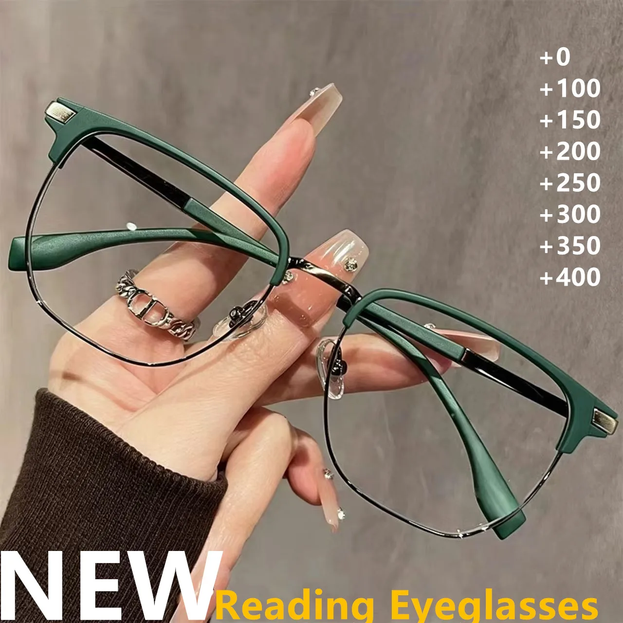 2026New Man Woman Reading Glasses Versatile Fashion Trend Antiblulet, Glasses, Unisex 1PCS Eyebrow Frame Reading Eyeglasses