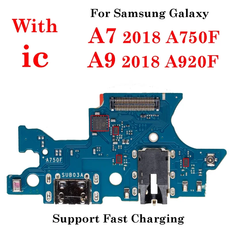 For Samsung Galaxy A7 2018 A750F A9 2018 A920F USB Charging Port Doct Connector Charger Board Socket Jack Flex Cable