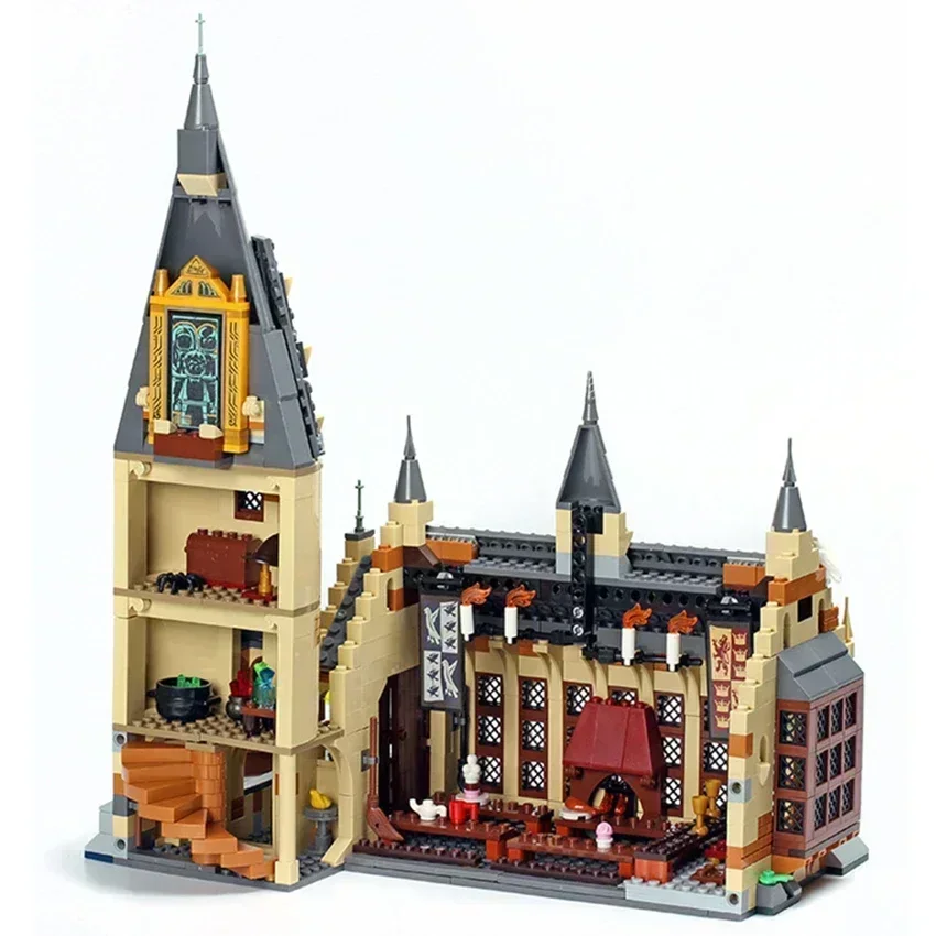 MINISO Disney Magic Castle Great Hall Castle Building Compatible 75954 DIY Blocks Bricks Children\'s Toy Birthday Christmas Gifts