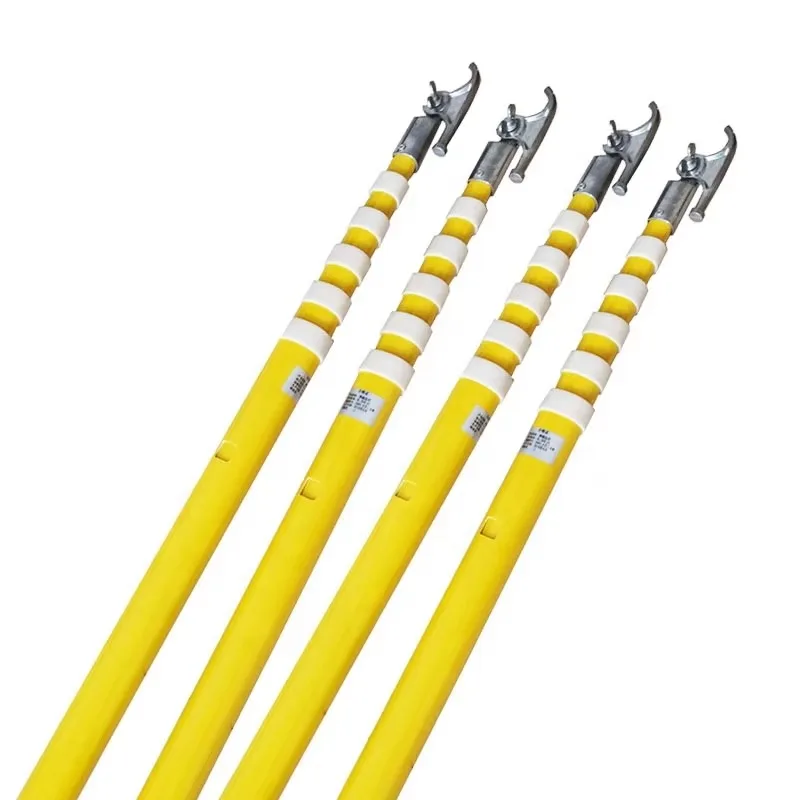 【specialized】Fiberglass Insulation Triangle Telescopic Hot Stick 12m