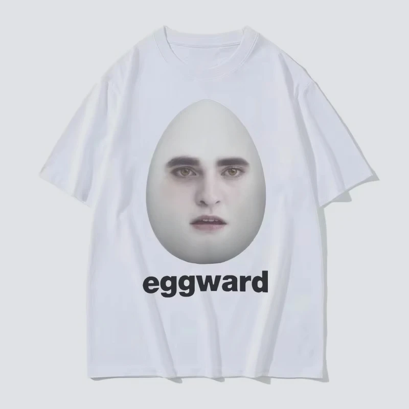 حار الشفق Eggward مضحك ميمي تي شيرت إدوارد كولين محاكاة ساخرة الفكاهة التي شيرت الرجال النساء عادية القطن تي شيرتات قصيرة الاكمام بلايز