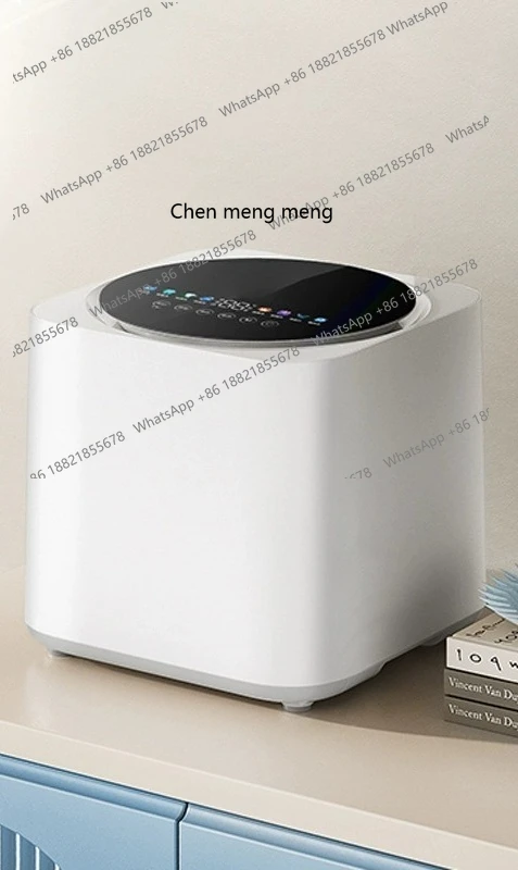 غسالة جديدة من نوع الزر، ماكينة تنظيف ذكية صغيرة أوتوماتيكية بالكامل