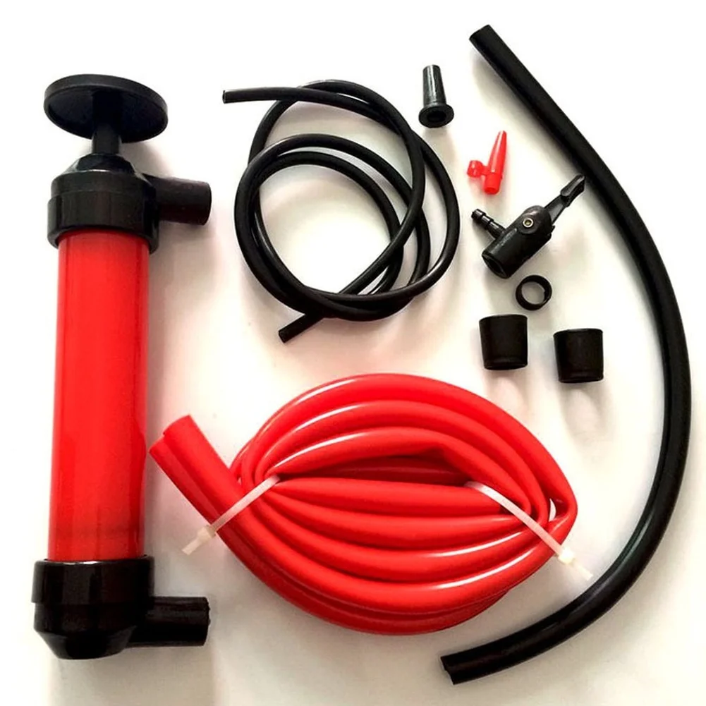 

Car Fuel Transfer 100*0.9*1.3cm Manual Oil Pump Fuel Transfer Kit Multi-functional Design PVC Tubing Construction
