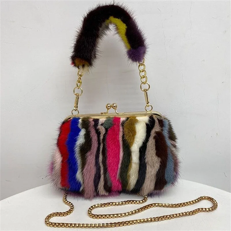 Designer Bags Woman Luxury 2026 Crossbody Bag Shoulder Bag Handbag for Woman Luxury Mink Fur Bag Versatile Autumn and Winter Bag