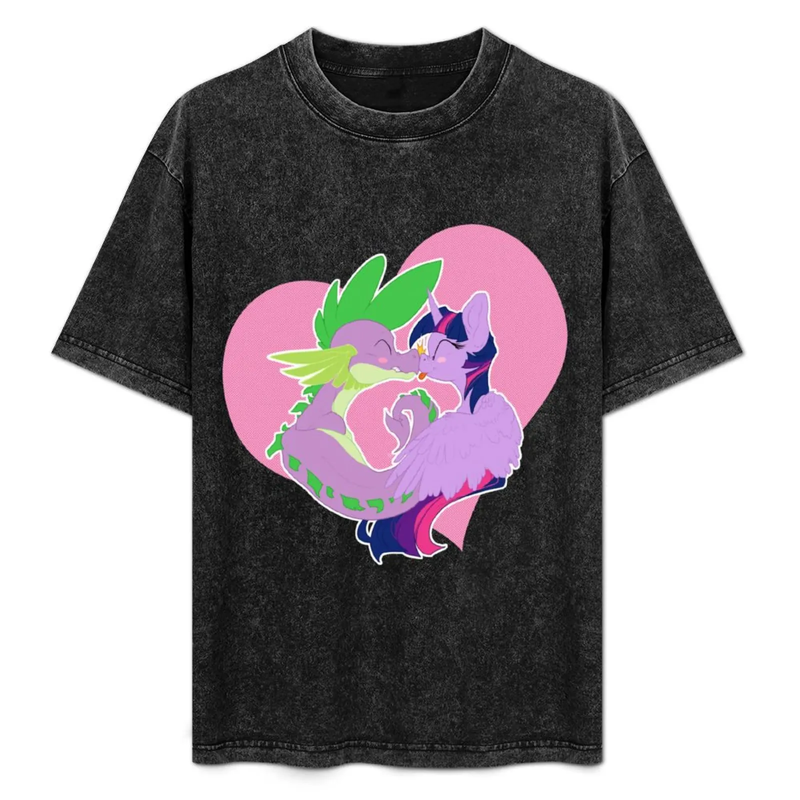 Twilight and Spike Smooch T-Shirt anime basketball graphic tees customs design your own new edition mens big and tall t shirts