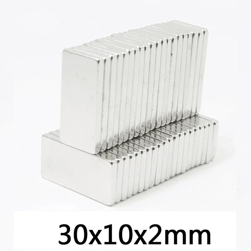 10/20/30 PCS 30x10x2 mm N35 Super Strong Block Neodymium Magnets Rare Earth Magnet 30mm x 10mm x 2 mm sheet magnet 30*10*2 mm