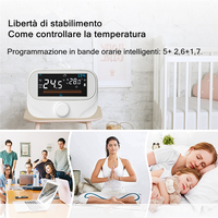 A19F-Tuya Wifi Smart Home Wireless Thermostat RF Battery Gas Boiler Water Heating Digital Temperature Controller