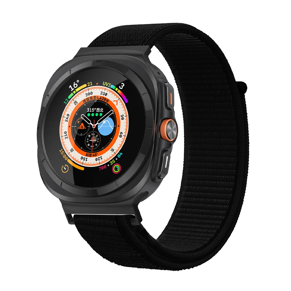 Correa de nailon para Samsung Galaxy Watch 7 Ultra, pulsera ajustable de 47mm, accesorios para iWatch Galaxy 7 Ultra Band