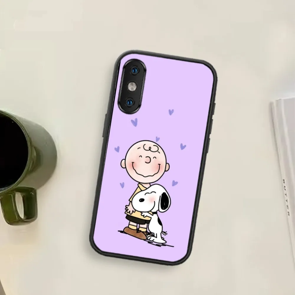 MINISO S-Snoopy Phone Case For Xiaomi Redmi K40 pro 12S ULTRA pro 5G black cover