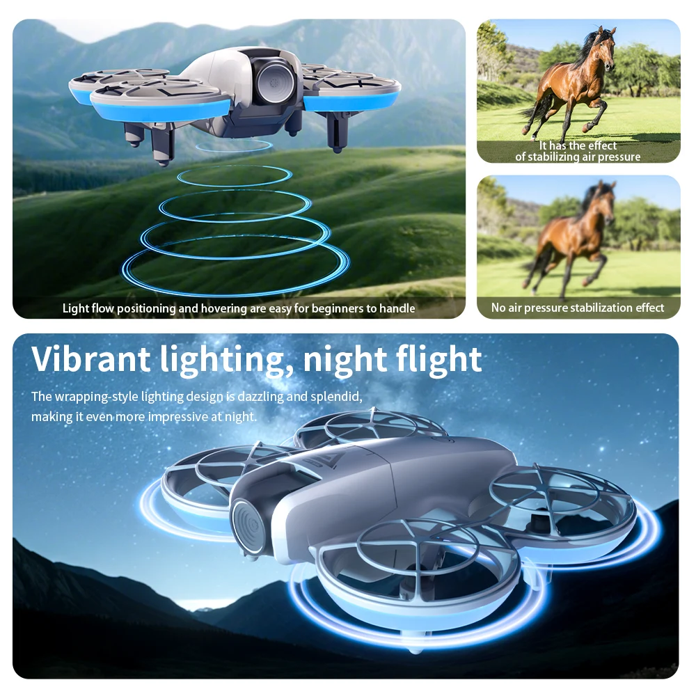 Neue E69 RC Mini Drohne 8K HD Kamera mit Fernbedienung Hindernisvermeidung WiFi FPV Quadcopter Jungen Spielzeug Drohne für Geburtstagsgeschenke