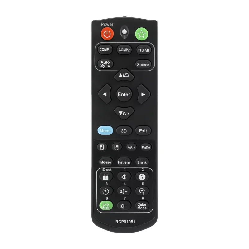 RCP01051 Remote Control for ViewSonic Projectors PJD5255/PJD5253/PJD5555W/PJD5155/PJD5250 Spare Part AAccessory