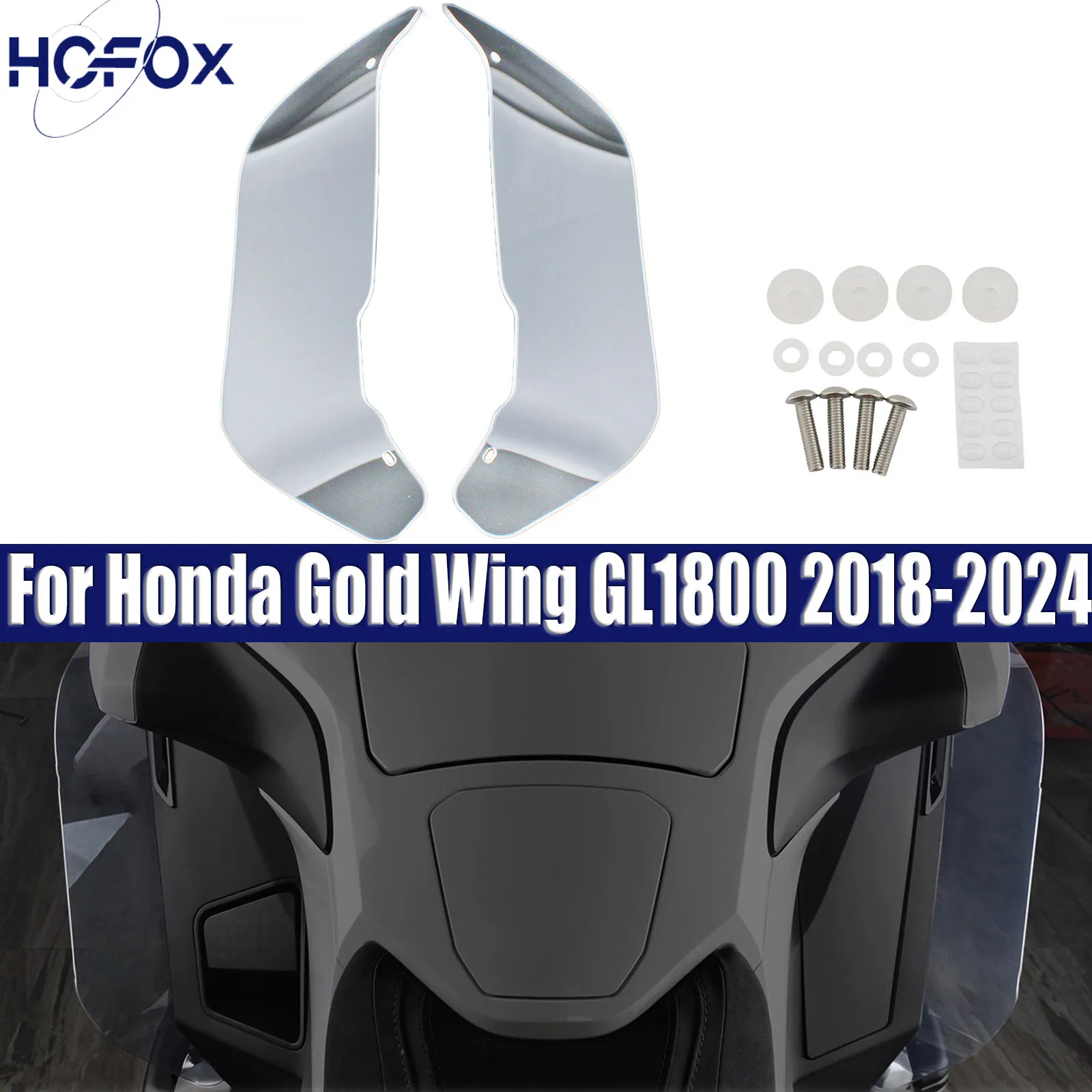 

For Honda Gold Wing GL1800 2018-2024 Motorcycle Air Deflector Side Wing Windshield Fairing ABS