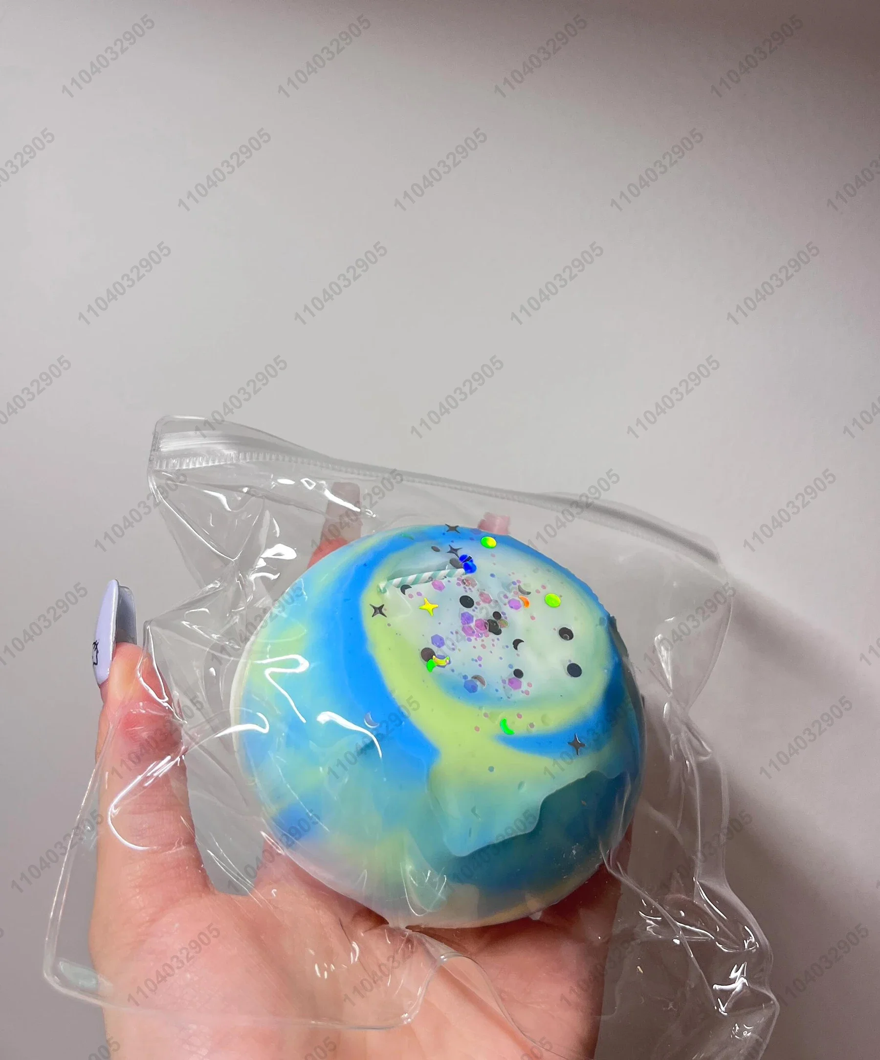 Oil Painting Color Mochi Taba Squishy Silicone Sky Blue Grass Green Color Squeeze Toy Stress Ball Stress Release Hand Relax Toy