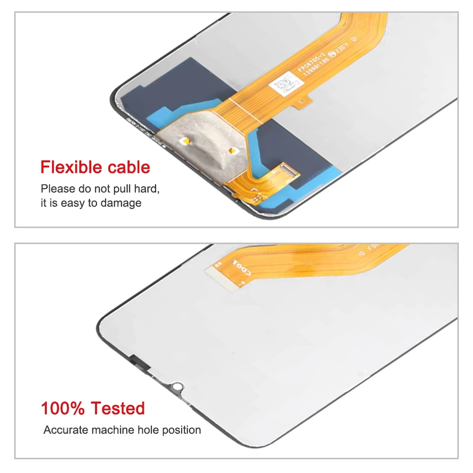 Schermo LCD Per TCL 505 6.75 Pollici - Display Touch Digitizer Con Kit Di Riparazione (T509K1, Nero)