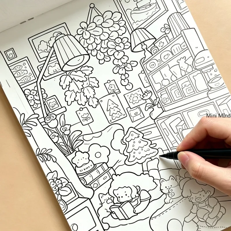 A Beautiful Designed Graffiti Pattern Book for Copying and Coloring Decompression 24 Patterns Bring A Peaceful Spiritual Release