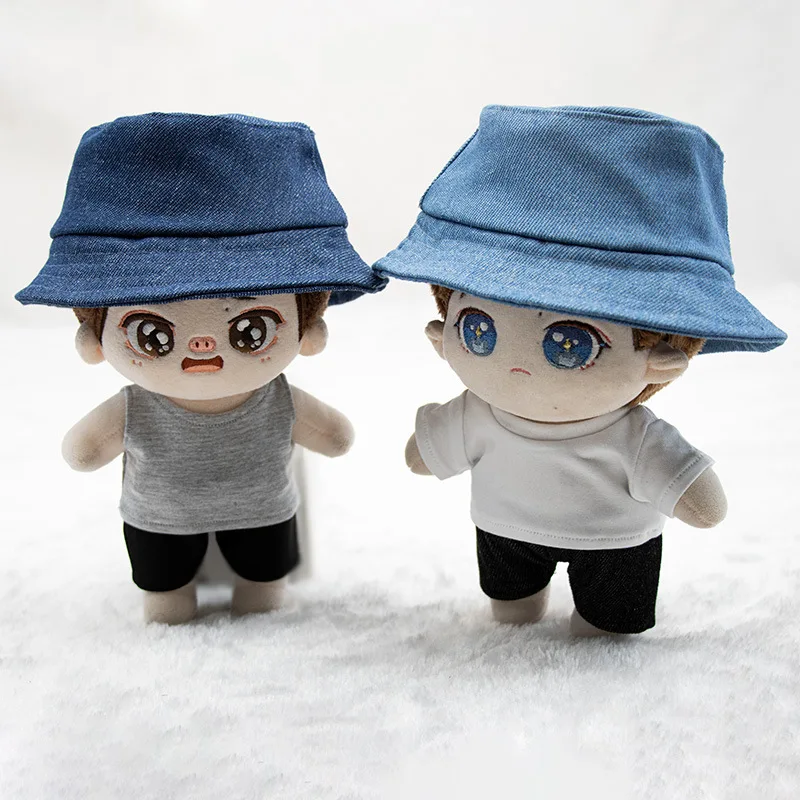 10cm 15cm 20cm Doll Clothes Cotton Doll Fisherman Hat Dolls Accessories Cultivate Hands-on Ability Children's Gift Toys