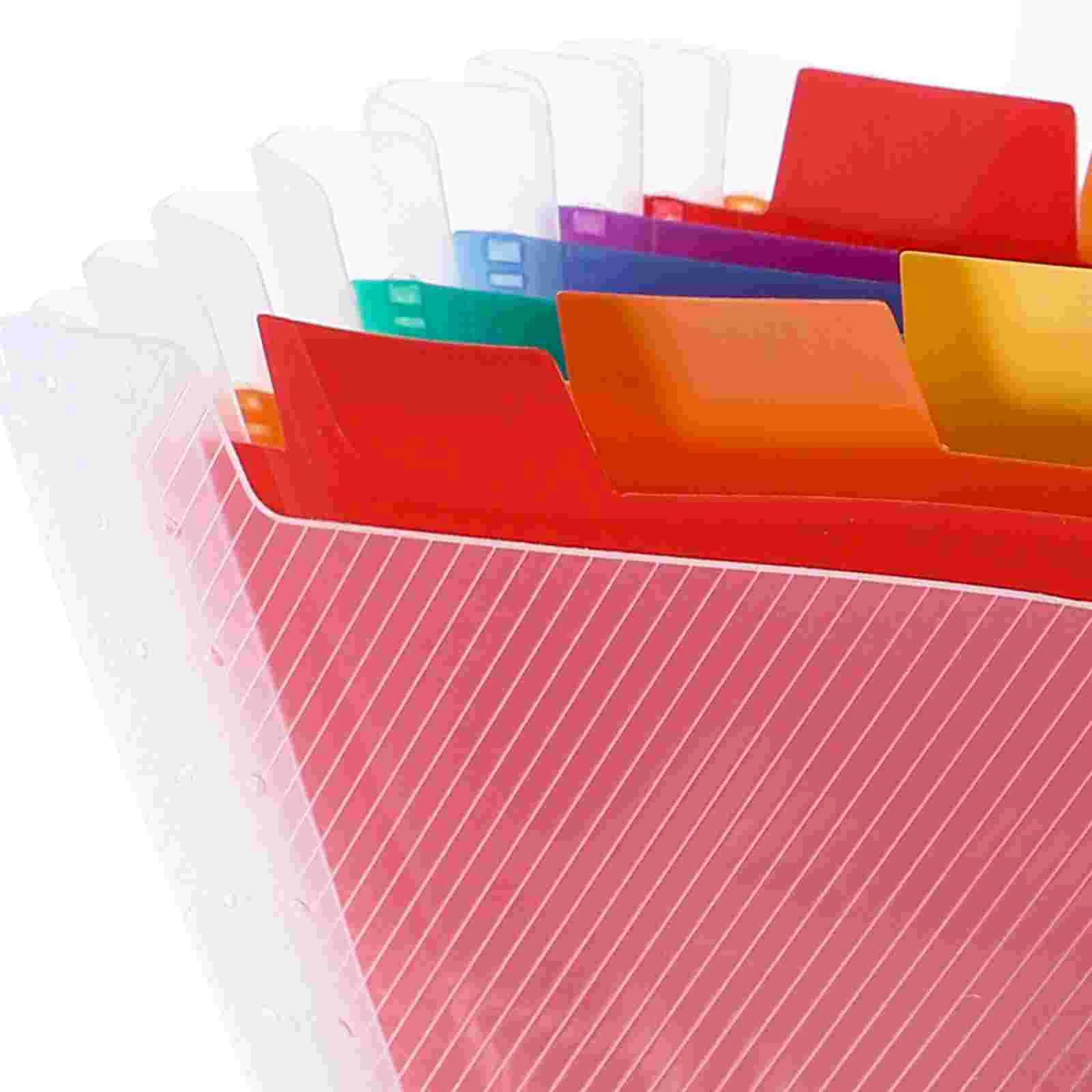 Accordion File Folder Document Organizer Plastic Receipt Multi Pocket Portable Holder