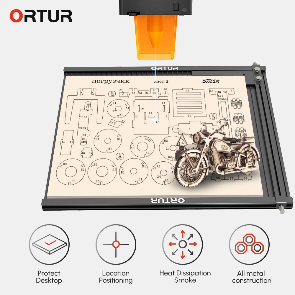 Ortur Laser Honeycomb Working Table For CO2 Diode Laser Engraver Cutting Machine CNC Aluminum Honey Comb Panel Base Platfrom Bed