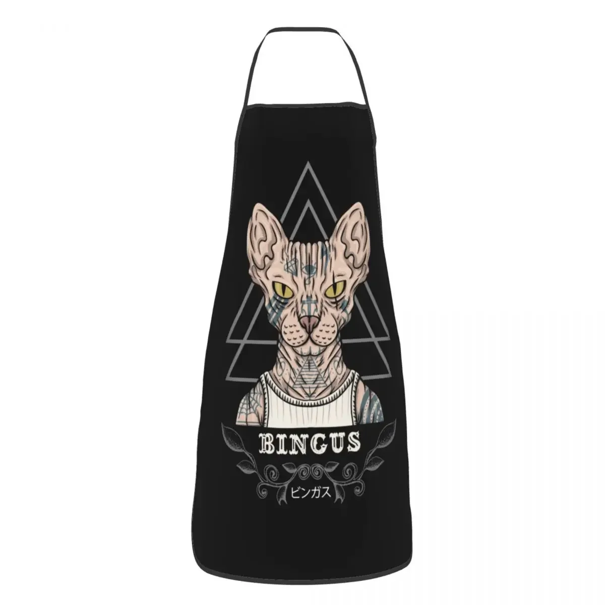 Unisex Bingus Gangster Kitchen Chef Cooking Baking Apron Men Women Sphynx Cat Tablier Cuisine for Gardening