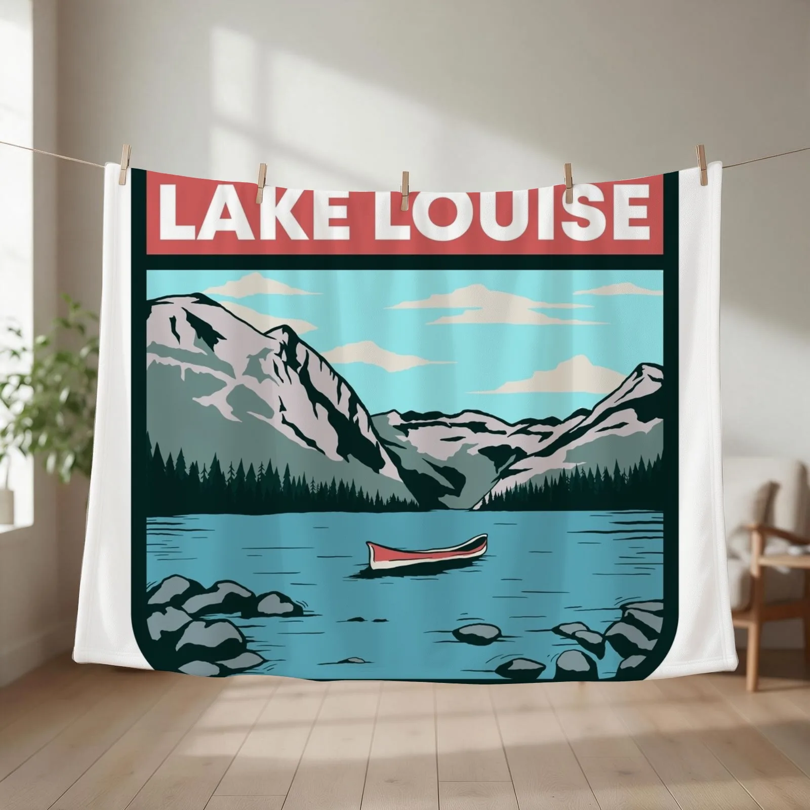 New Lake Louise Banff National Park Throw Blanket Plush Tourist Sofa Quilt Winter beds Blankets