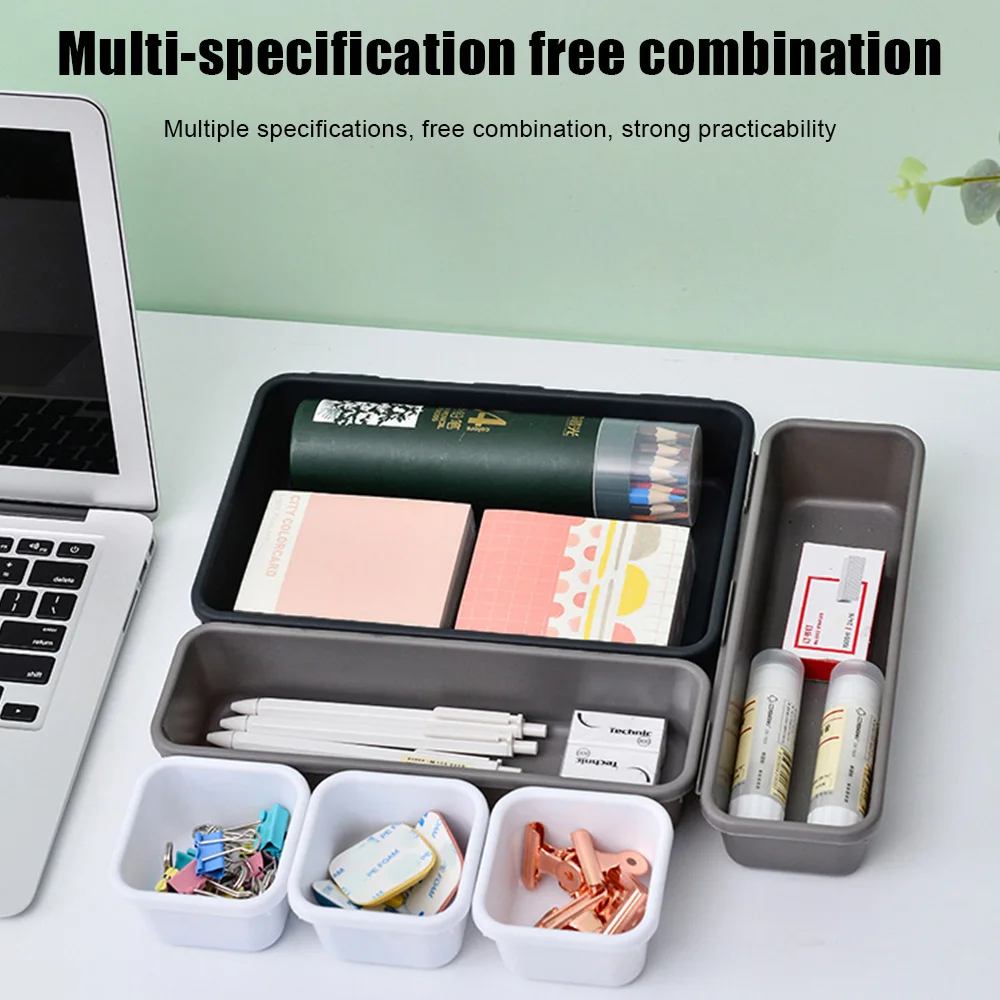 Storage Drawer Storage Box 8pc/set Make Up Organizer Box Kitchen Bathroom Storage Trays Closet  Cover Sundries Jewellery Holder